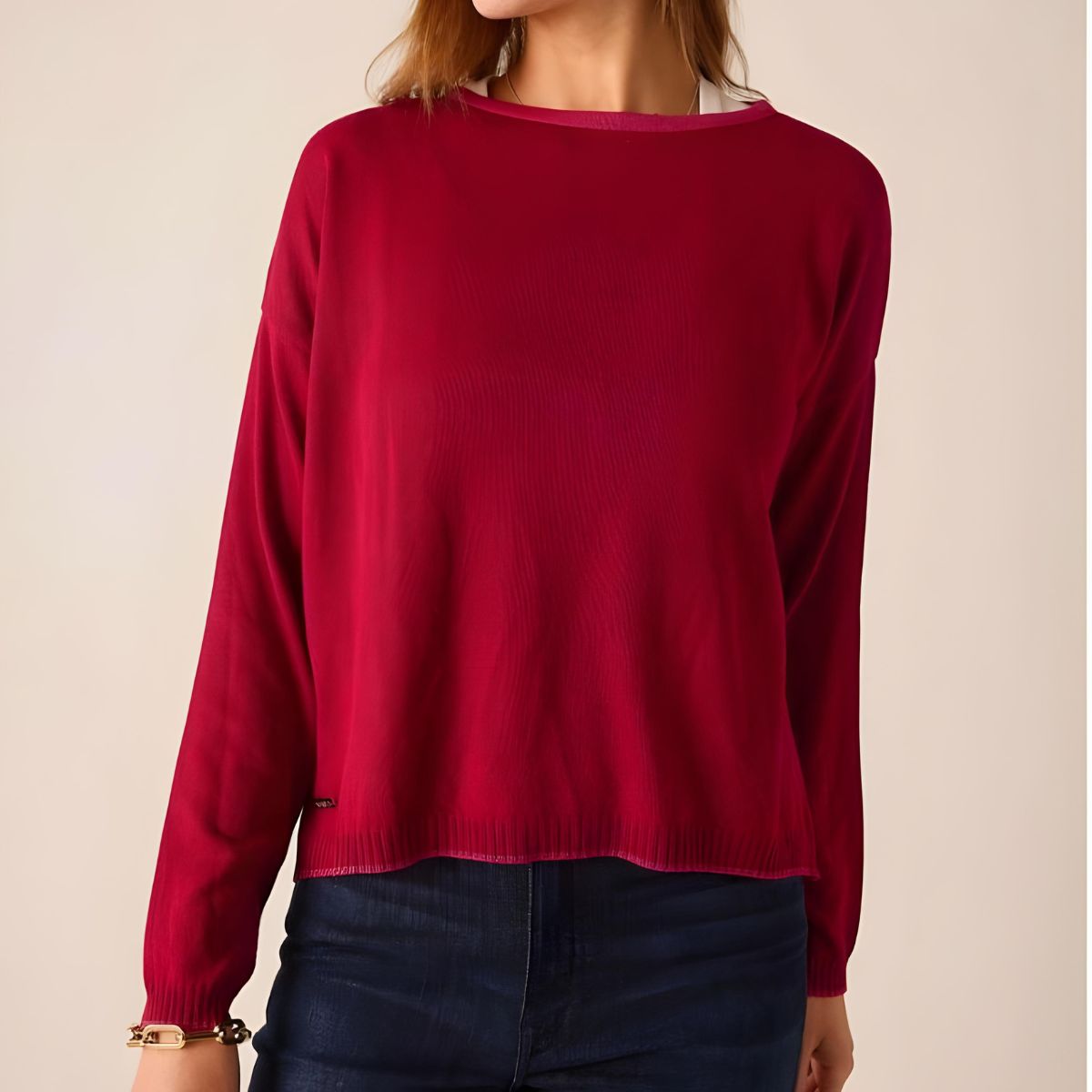 Mersea Cardiff Sweater - Wine