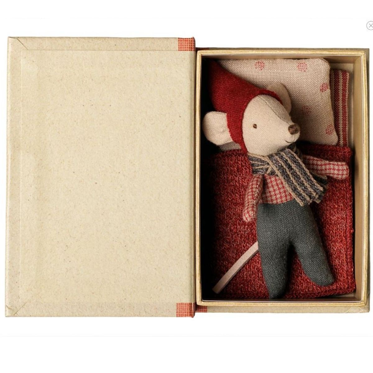 Maileg Christmas Mouse, Baby in Book