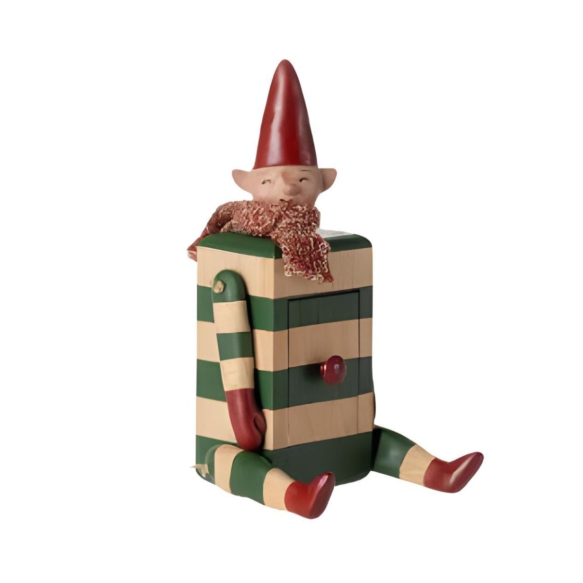 Maileg Elf with Drawer - Green
