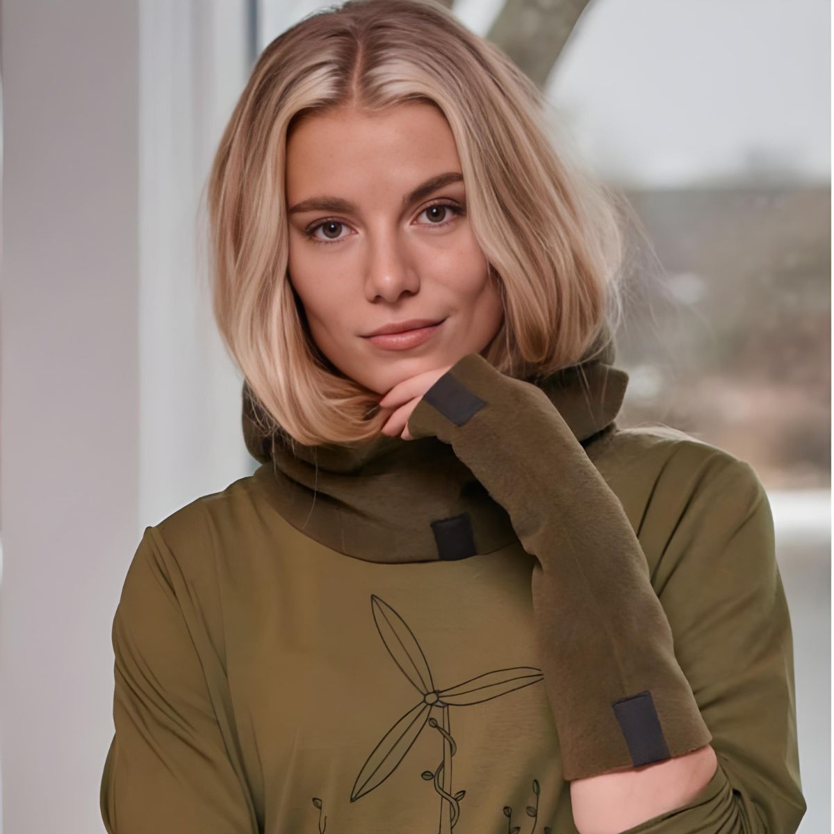 Henriette Steffensen Copenhagen Wrist Warmer - Moss