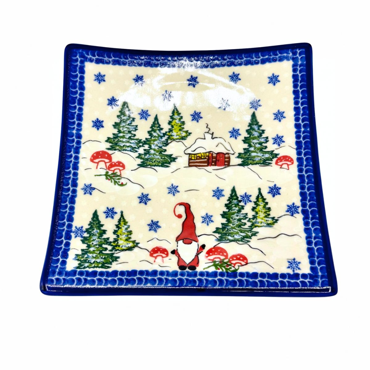 Polish Pottery Gnome Toffi Plate
