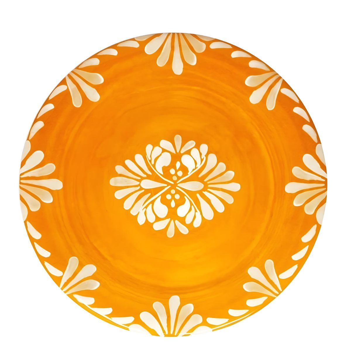 Le Cadeaux Paloma Orange Melamine Salad Plates Set/4