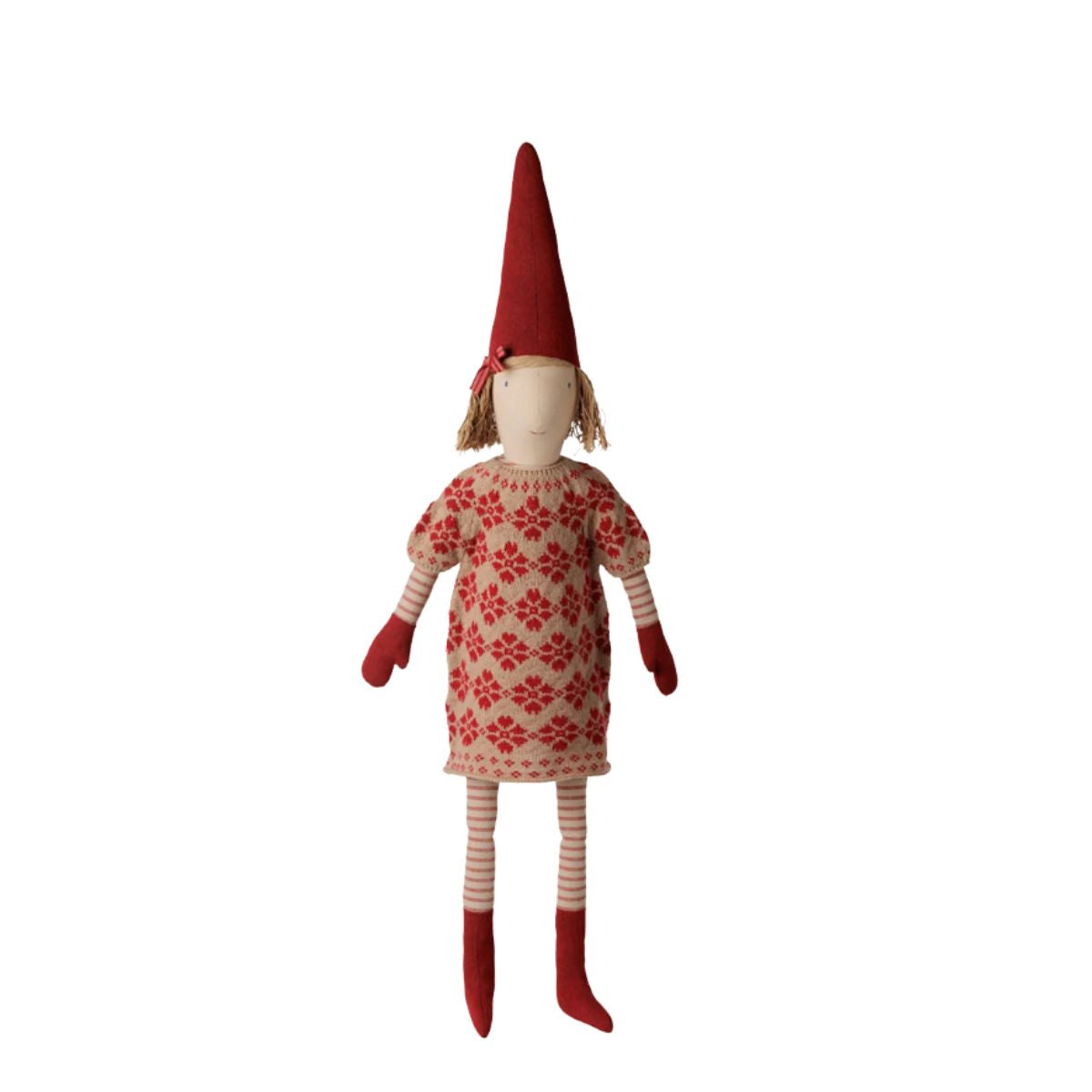 Maileg Pixy, Size 5 - Girl Knitted Flower Dress