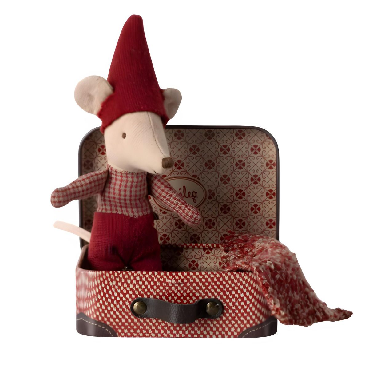 Maileg Christmas Mouse, Baby in Suitcase