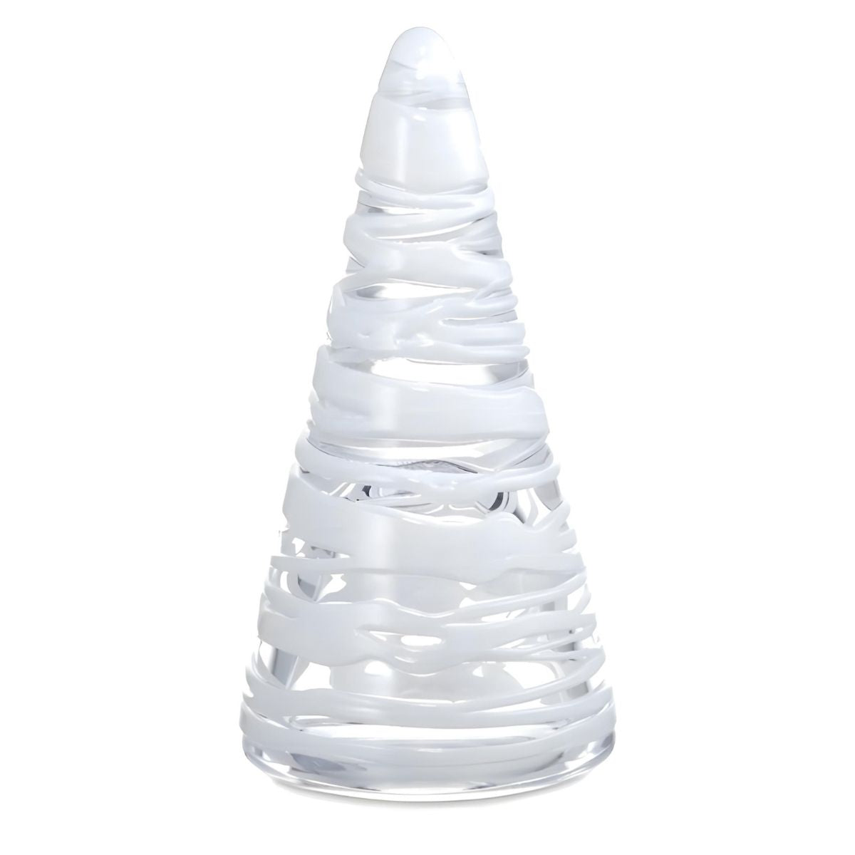 Simon Pearce Snowdrift Conical Tree - 8 Inch