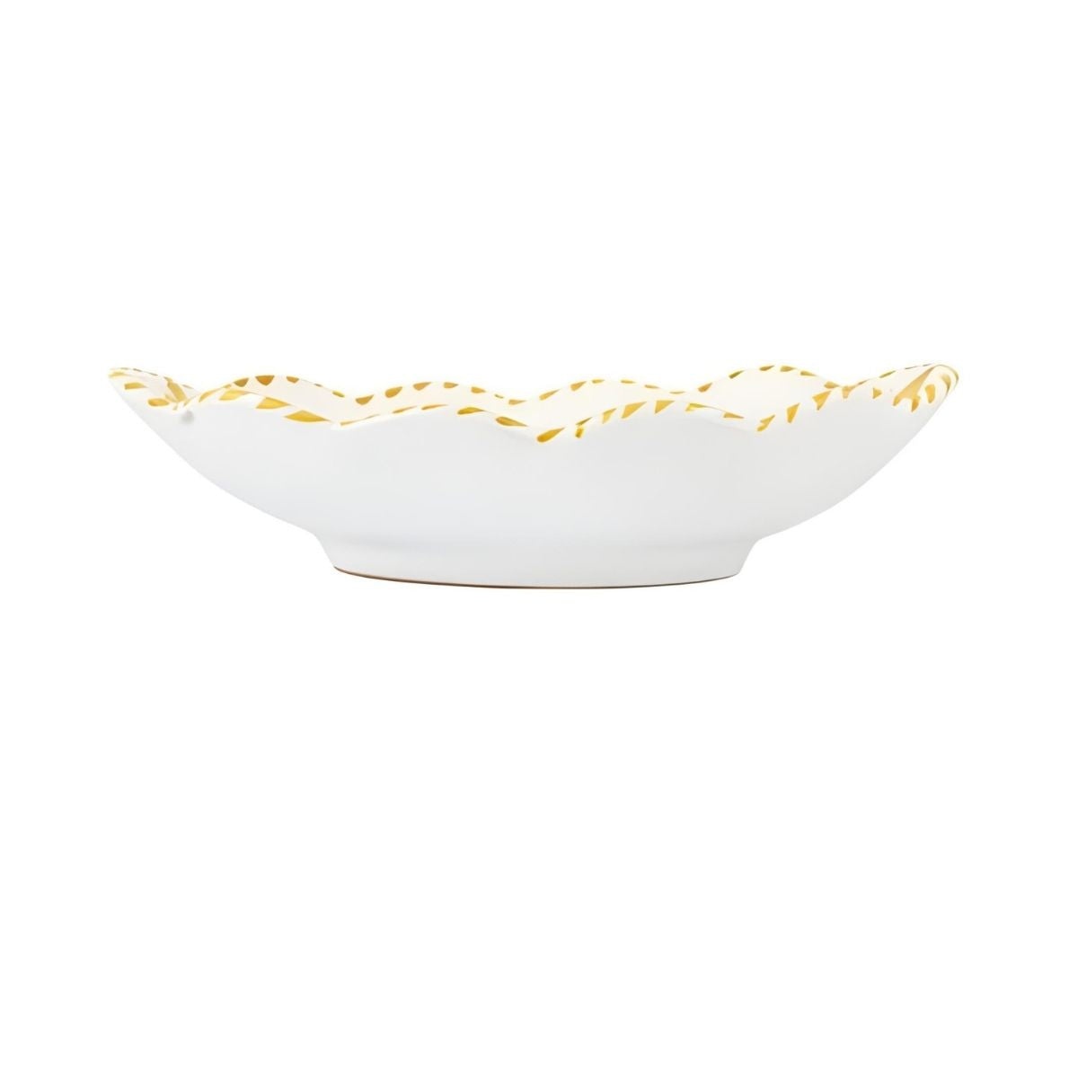 Vietri Arezzo Yellow Oval Bowl