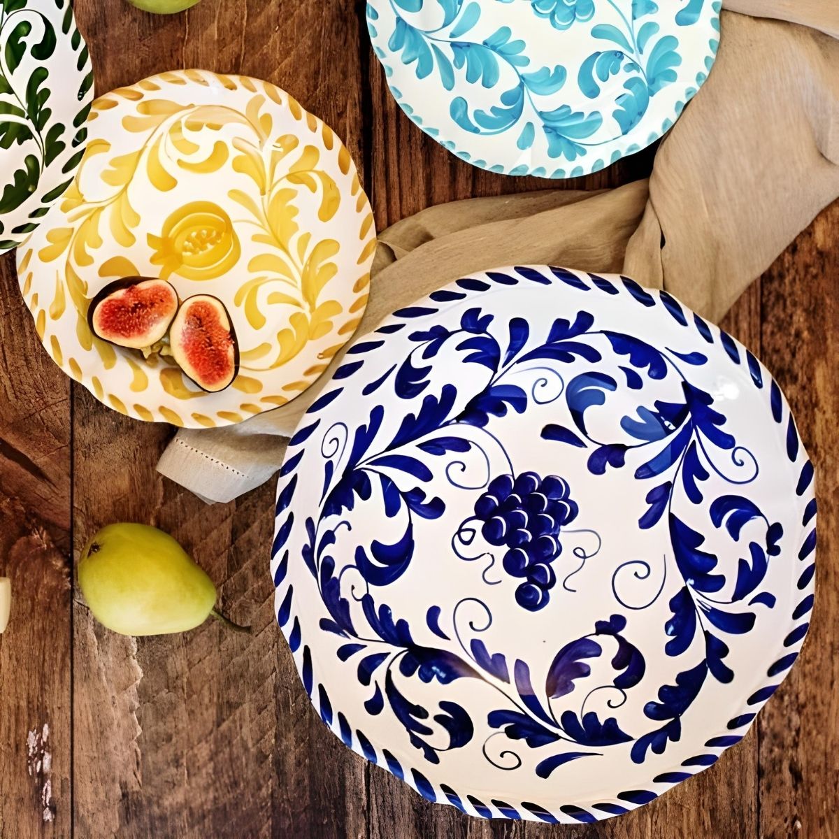 Vietri Arezzo Cobalt Salad Plate