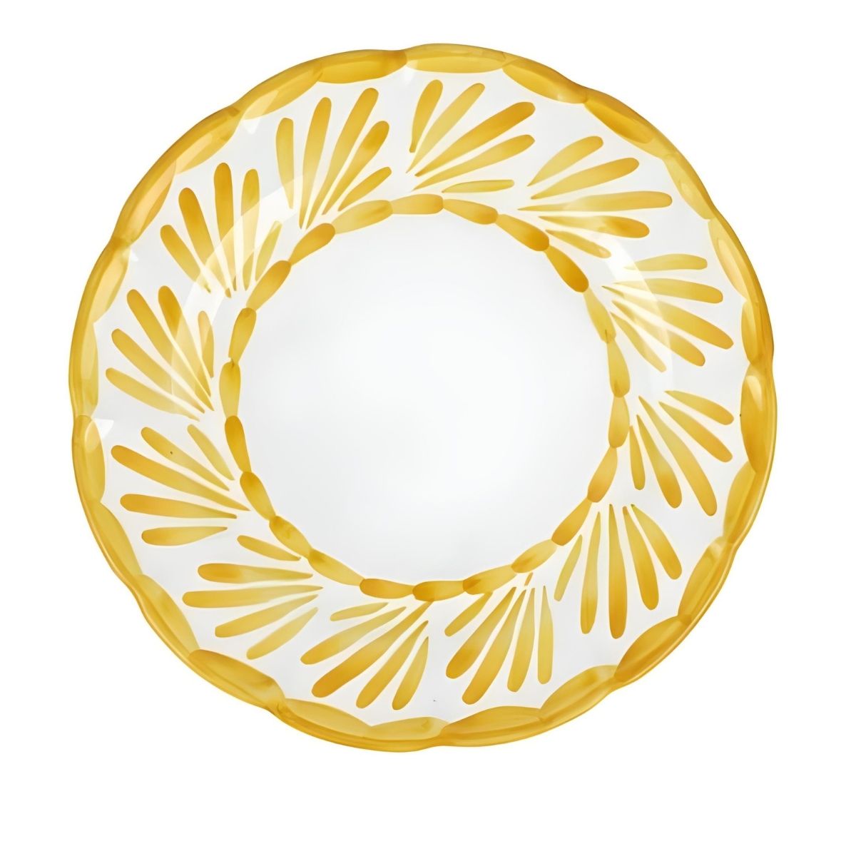 Vietri Arezzo Yellow Dinner Plate