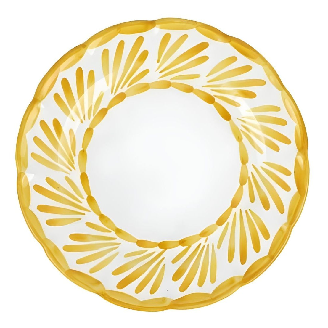 Vietri Arezzo Yellow Dinner Plate