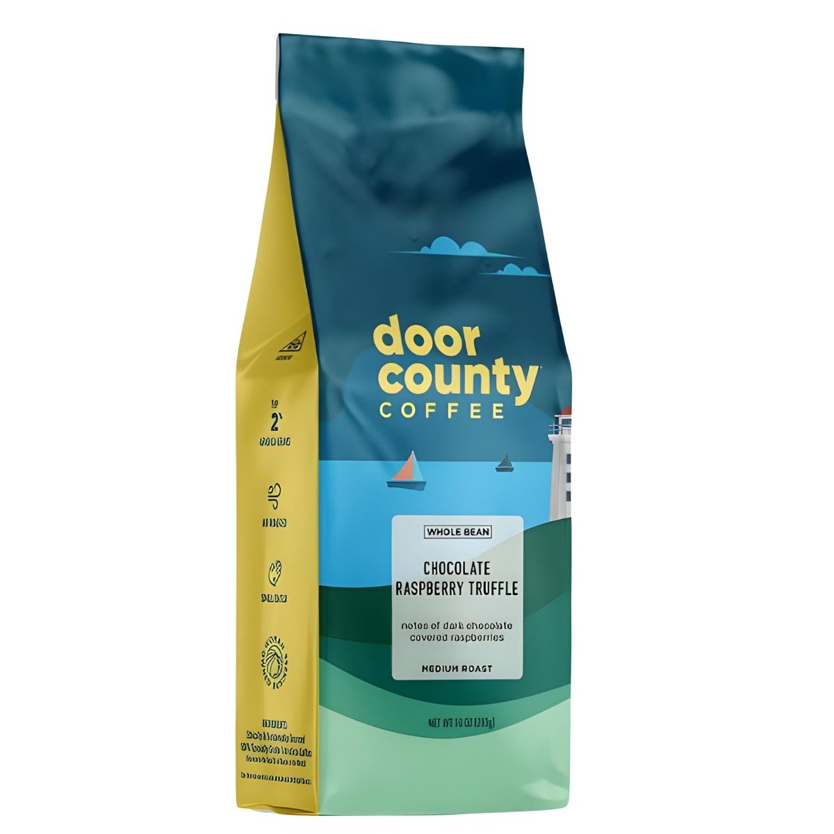 Door County Chocolate Raspberry Truffle Whole Bean Coffee - 10oz