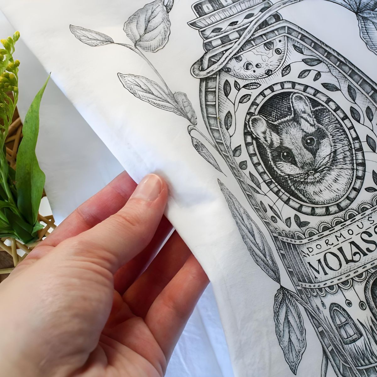 Dormouse Molasses Tea Towel