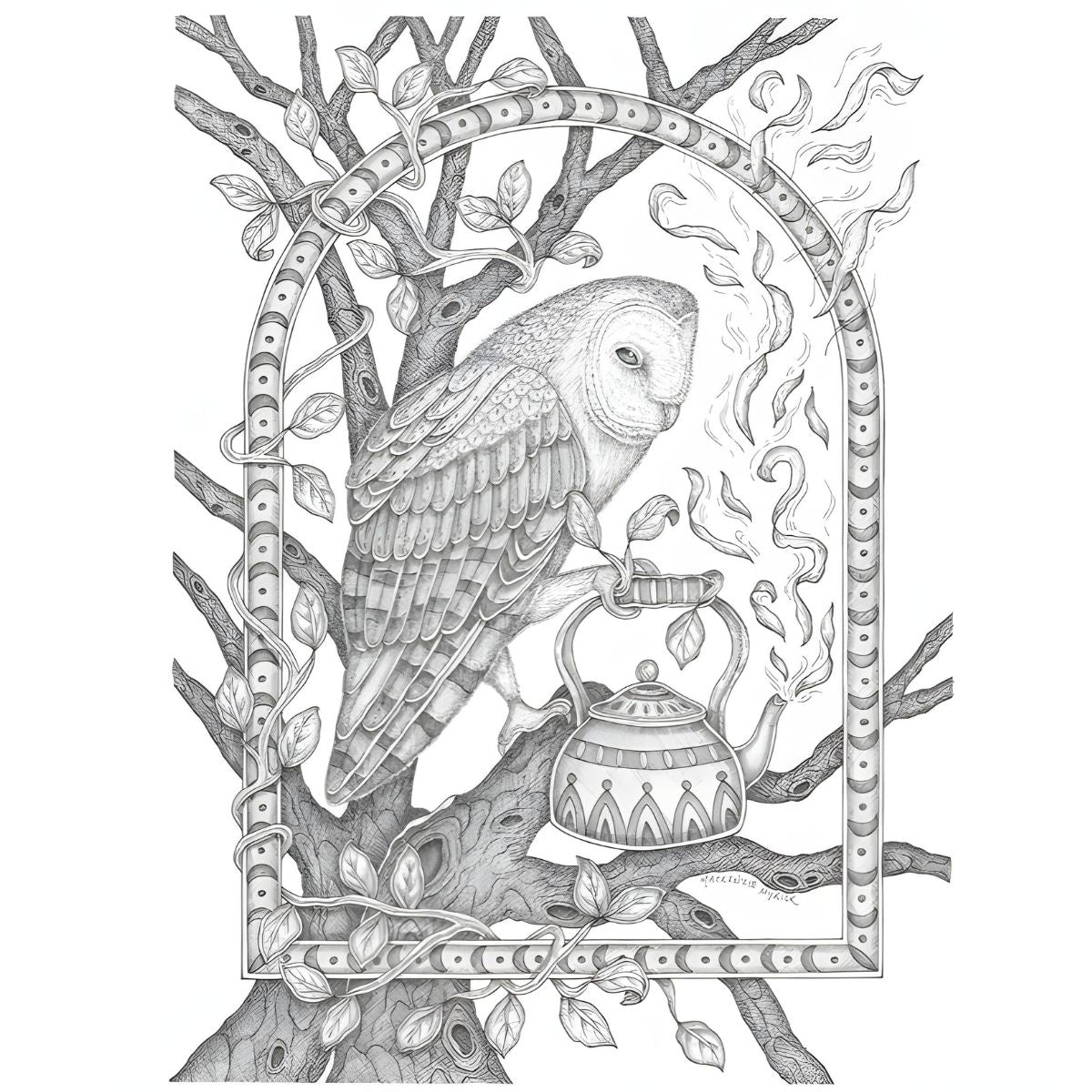 Twilight Tea/Owl Tea Towel