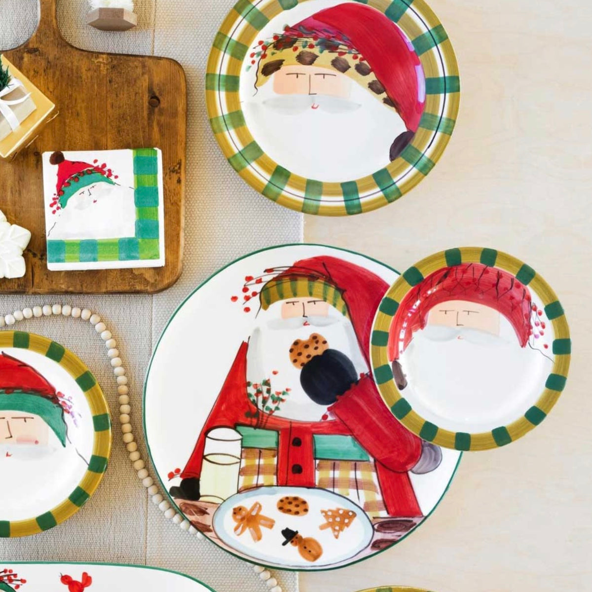 Vietri Old St. Nick Cookie Platter