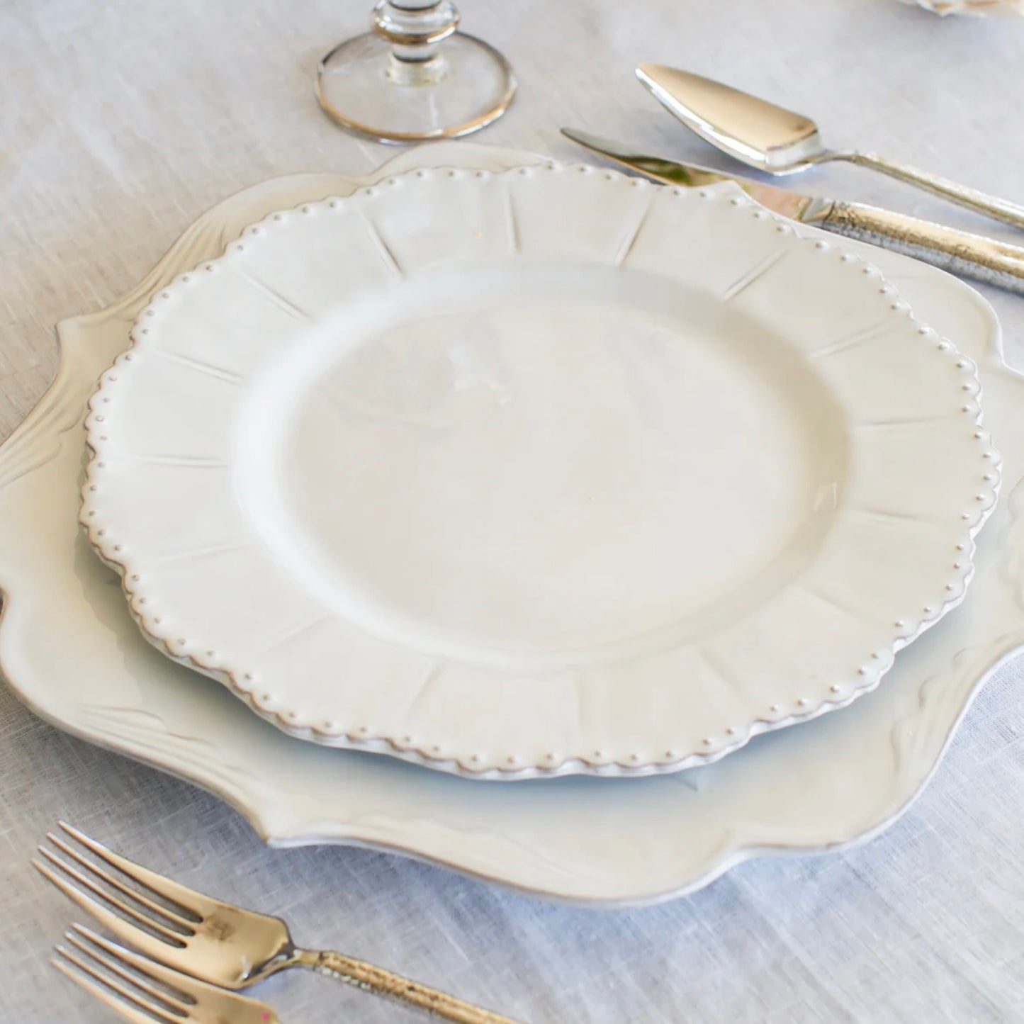 Arte Italica Bella Bianca Dinner Plate