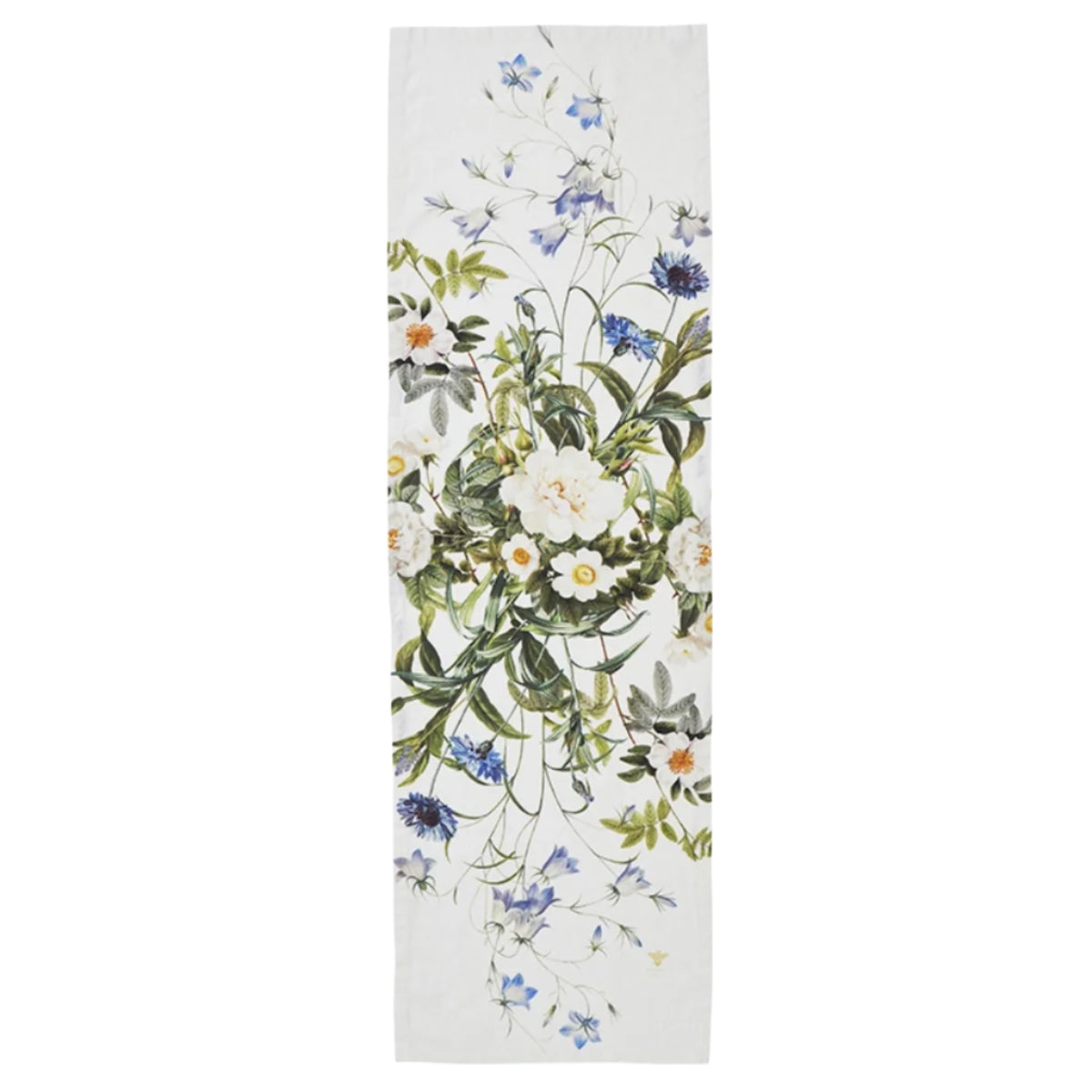 Koustrupco Blue Flower Garden Table Runner