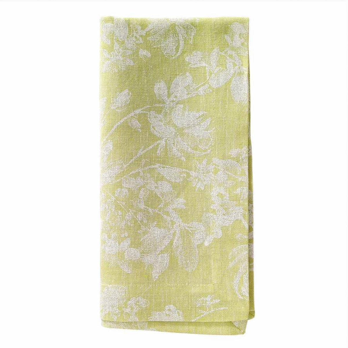 Bodrum White Bloom Lime Napkin Set/4 RETIRED