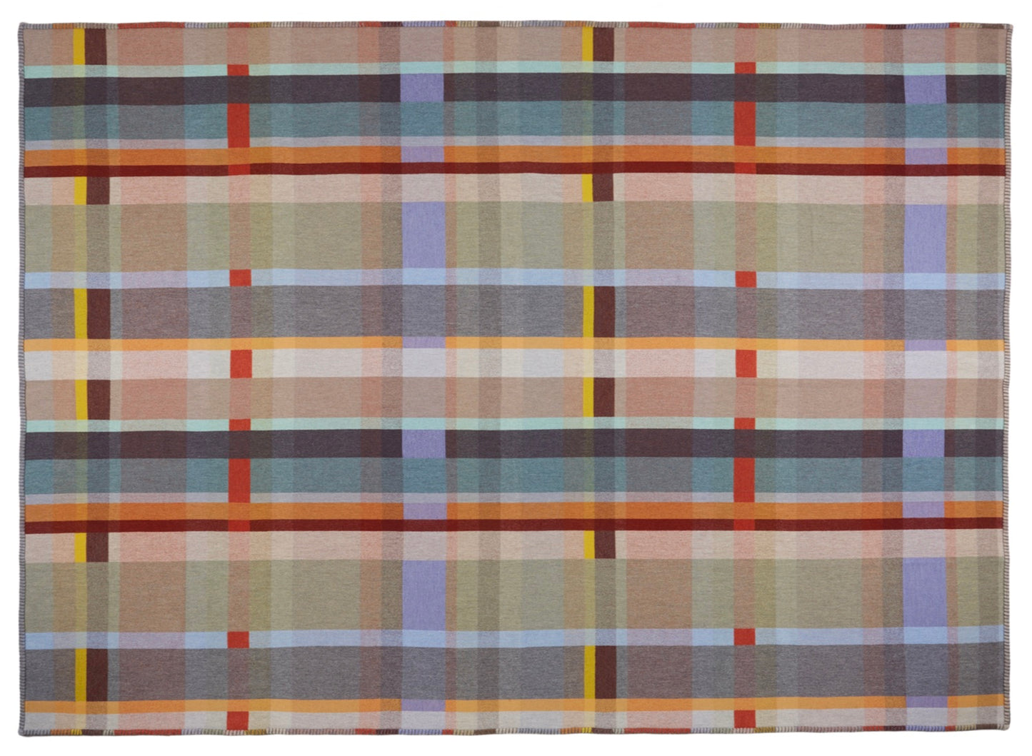 Wallace Sewell Cecil Lambswool Block Blanket - Large