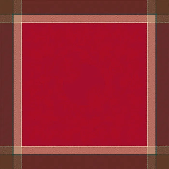 Garnier-Thiebaut Couronne De Noel Rouge Napkin Set of 4