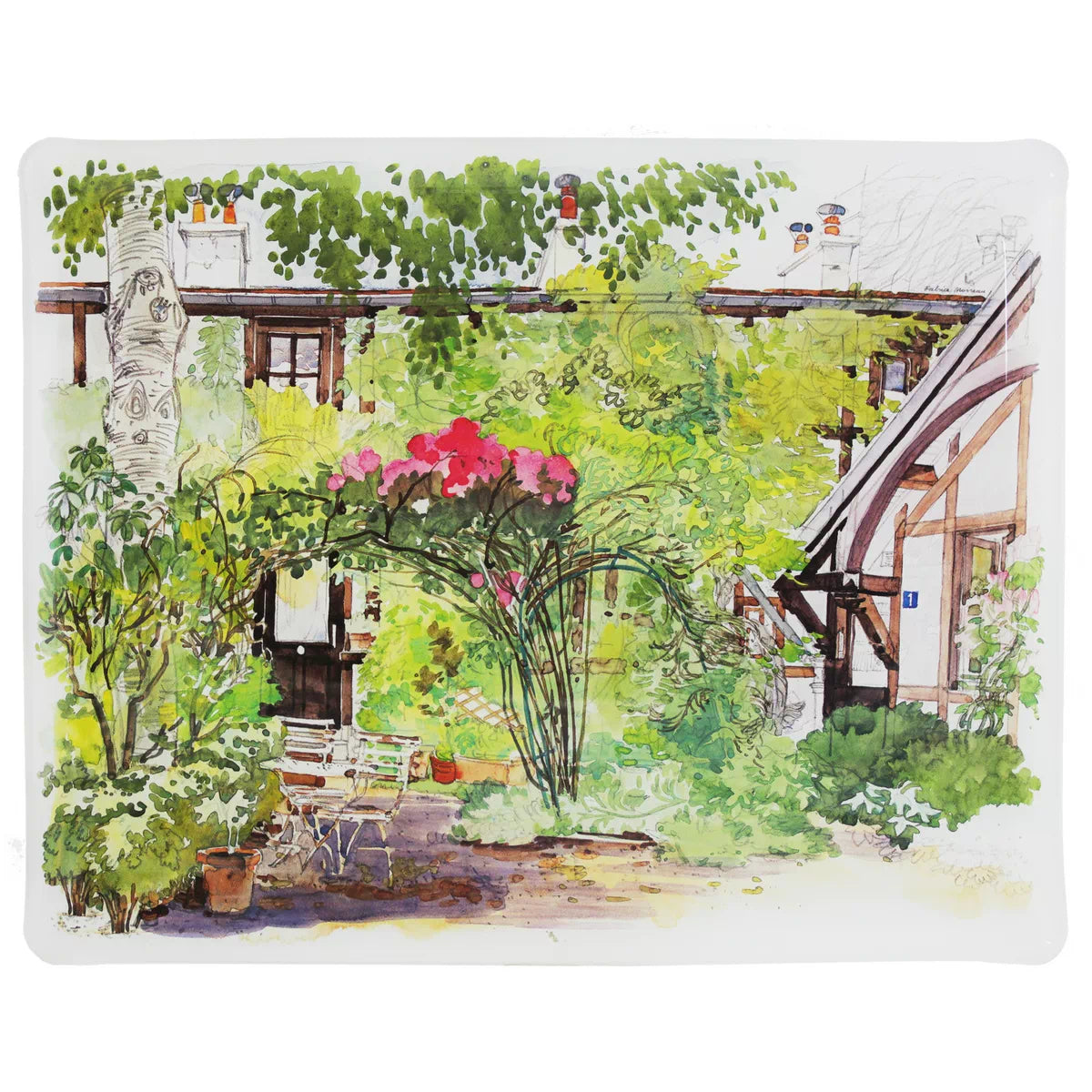 Gien Paris A Giverny Large Acrylic Tray