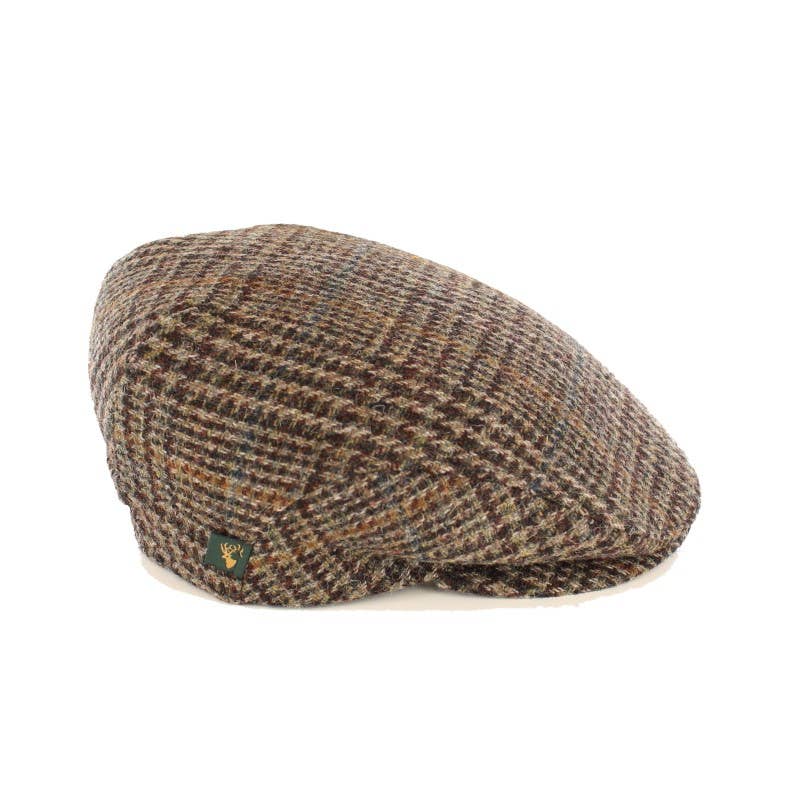 Mucros Weavers - Men's Tweed Trinity Cap - Brown