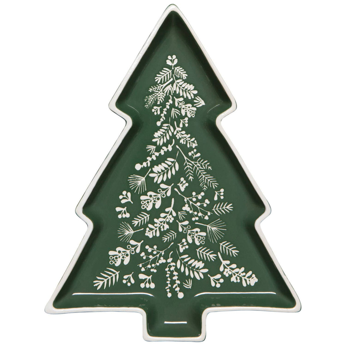 Winterberry Shaped Christmas Tray