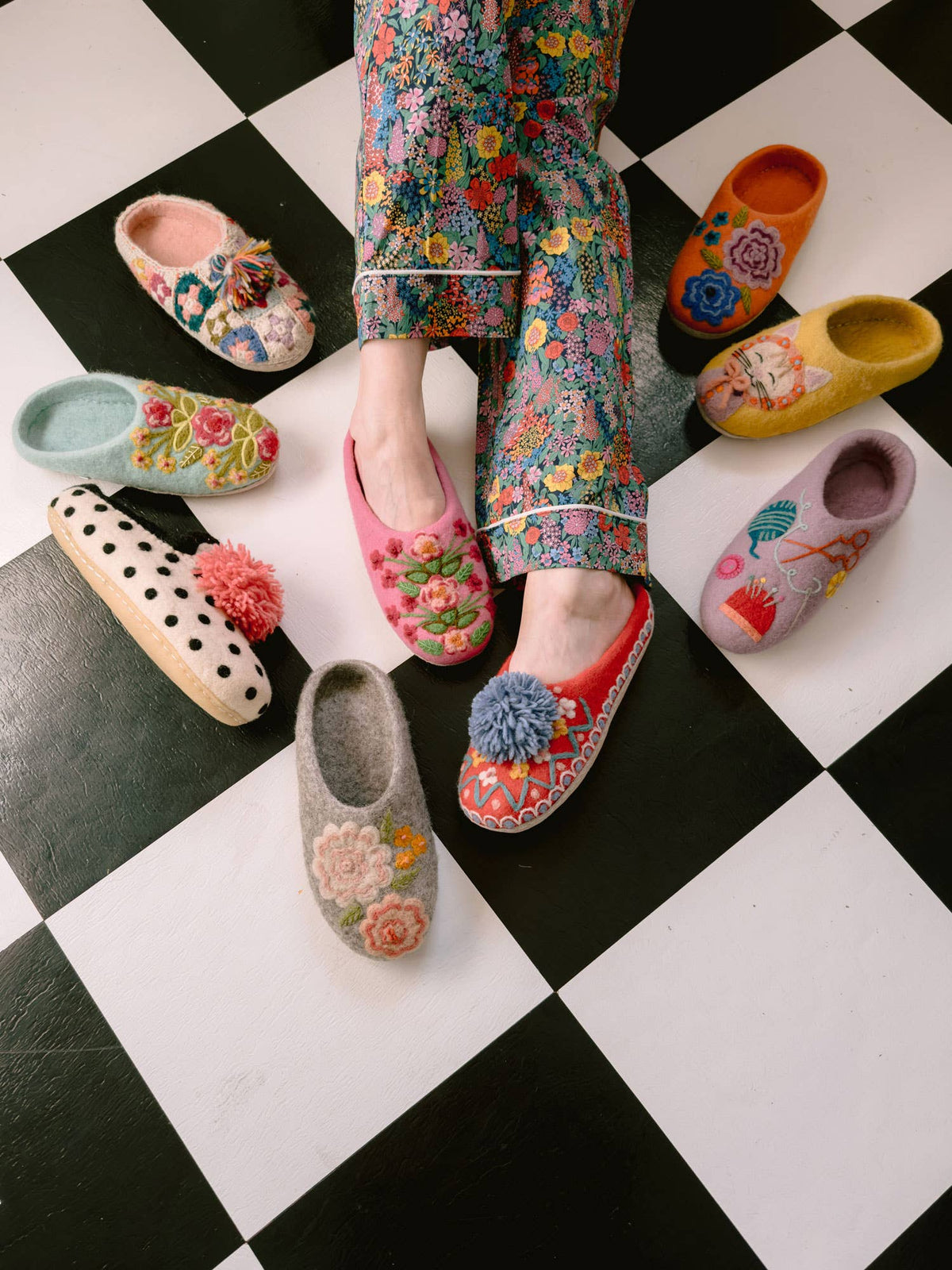 French Knot - Loafer Dot Slipper