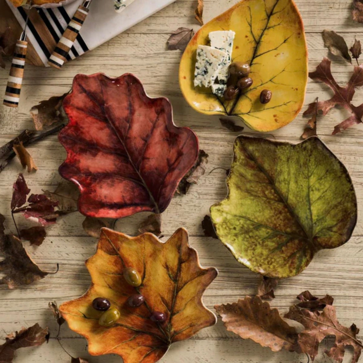 Juliska Forest Walk Leaf Plate Set/4
