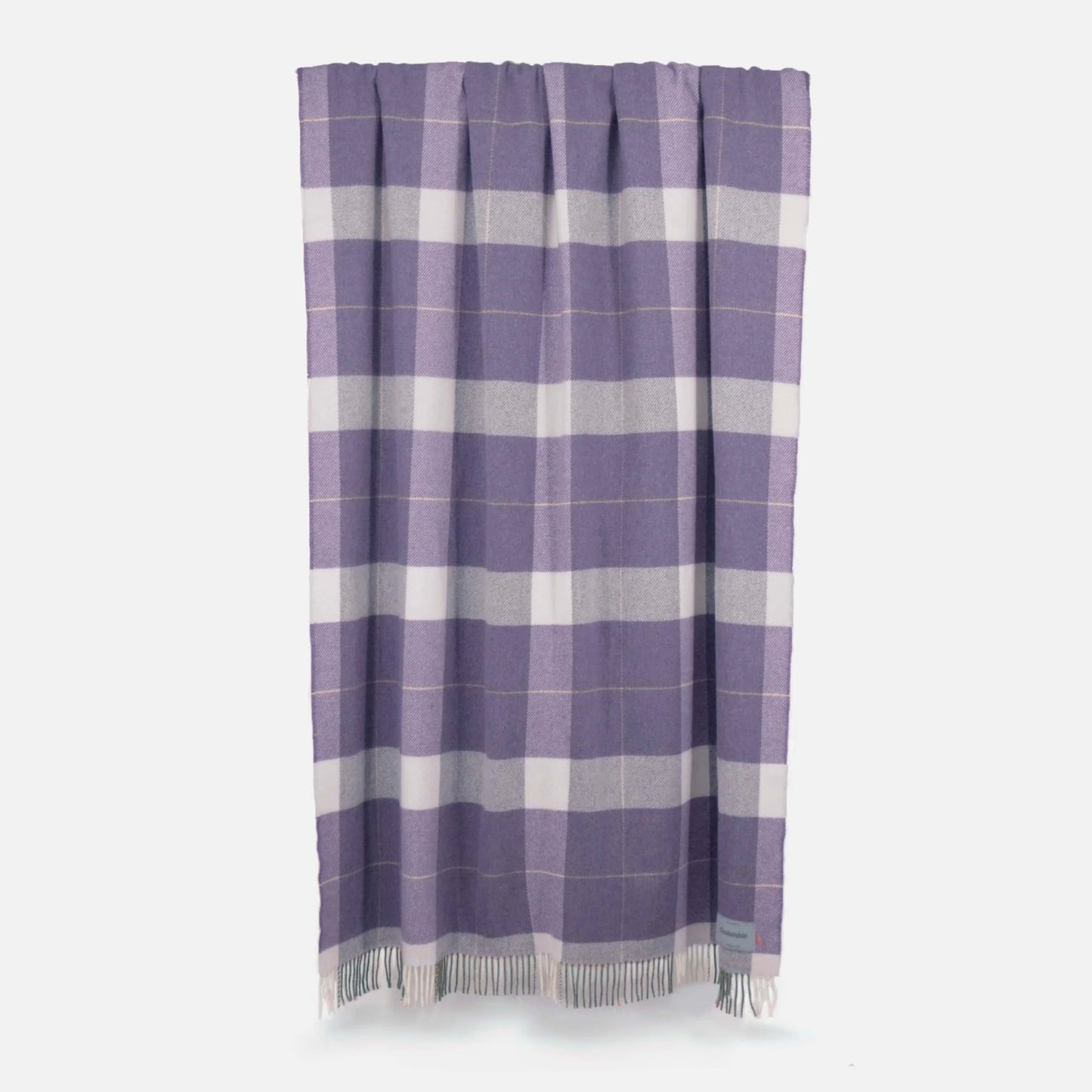 Cushendale Glynn Lambswool Throw Blanket Large - Grape
