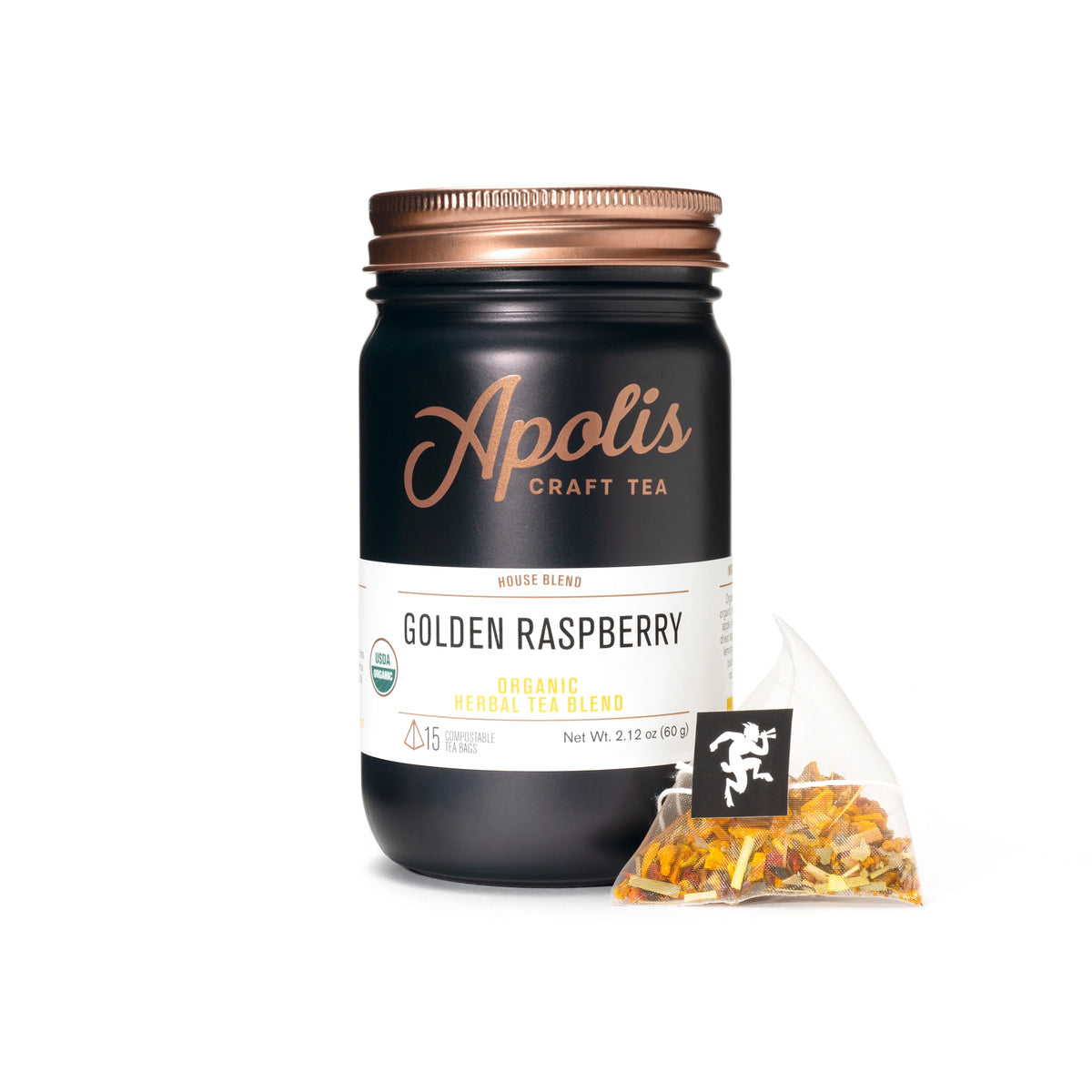 Apolis Tea Organic Golden Raspberry - 15 Tea Bags
