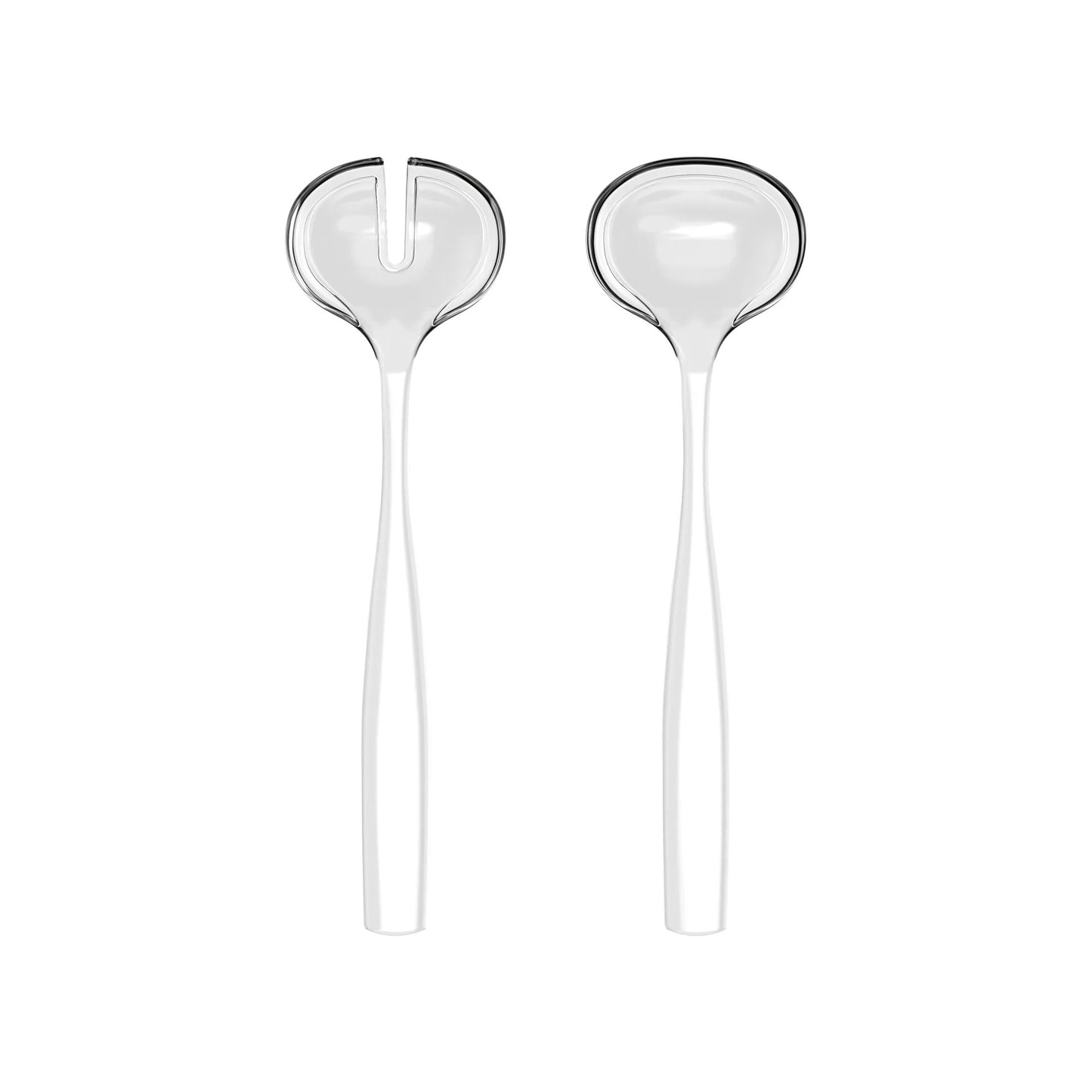 Guzzini Mother of Pearl Salad Servers - Organic Plastic