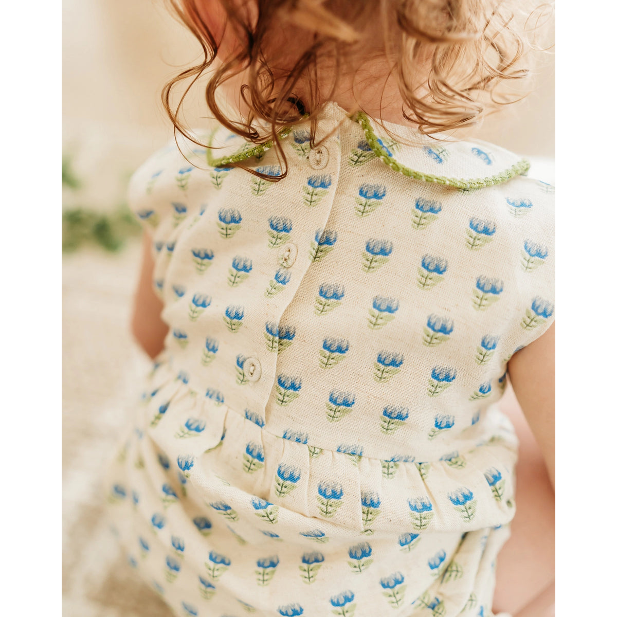 Viverano Organic Harper Floral Baby Dress & Bloomer