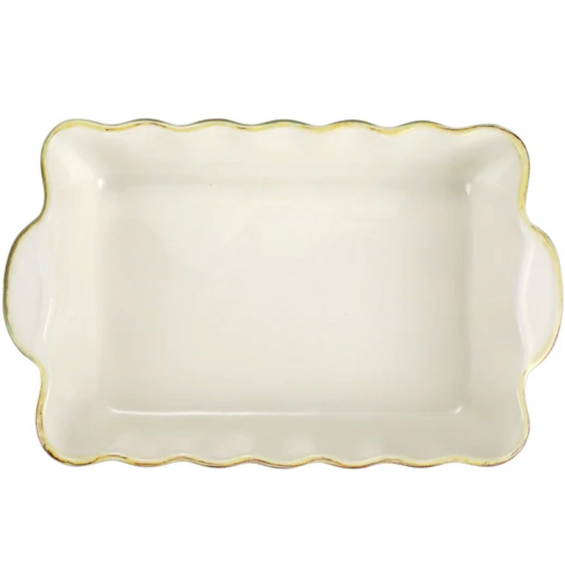 Vietri Italian Bakers Aqua Medium Rectangular Baker