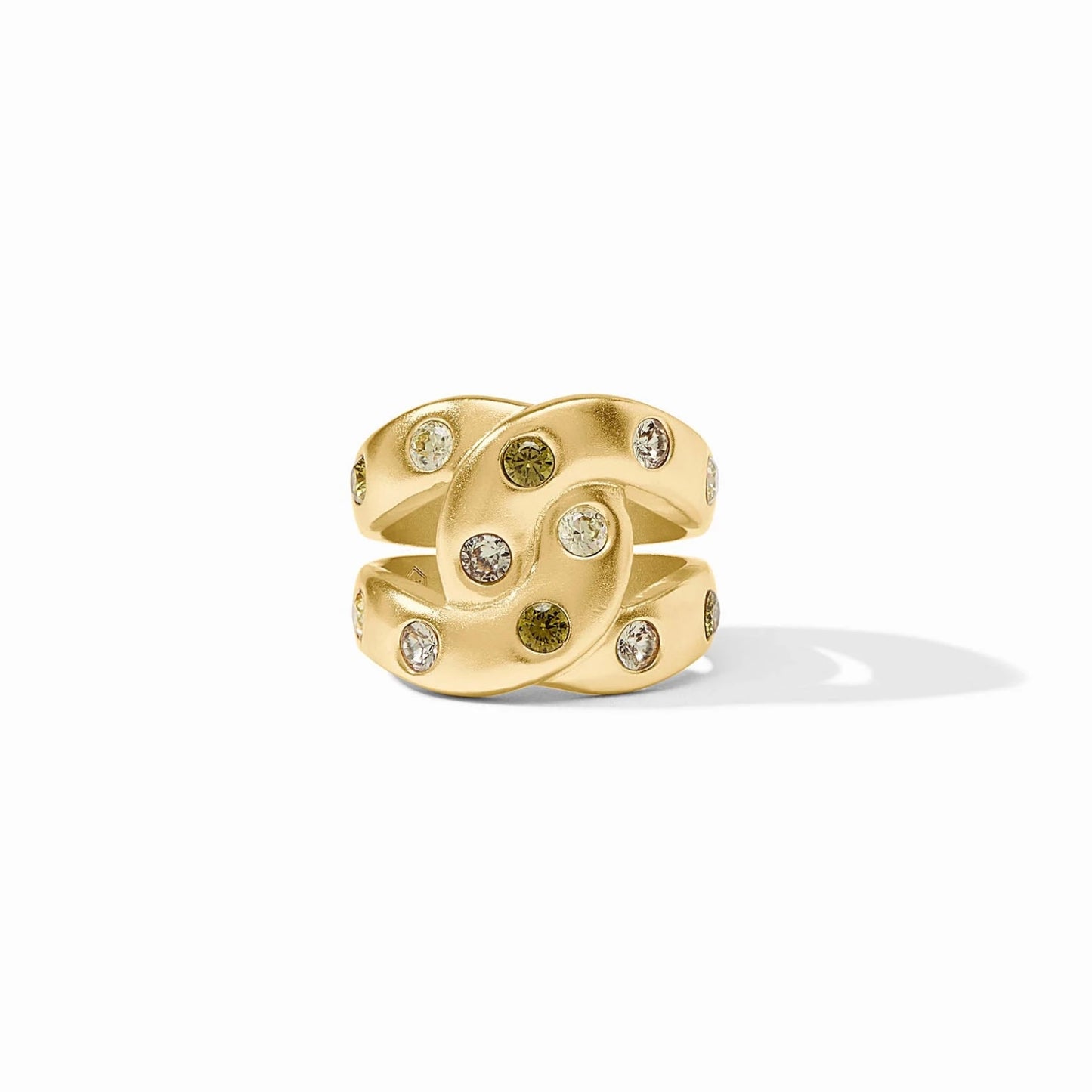 Julie Vos Rainbow Infinity Ring - Shades of Jade Size 8