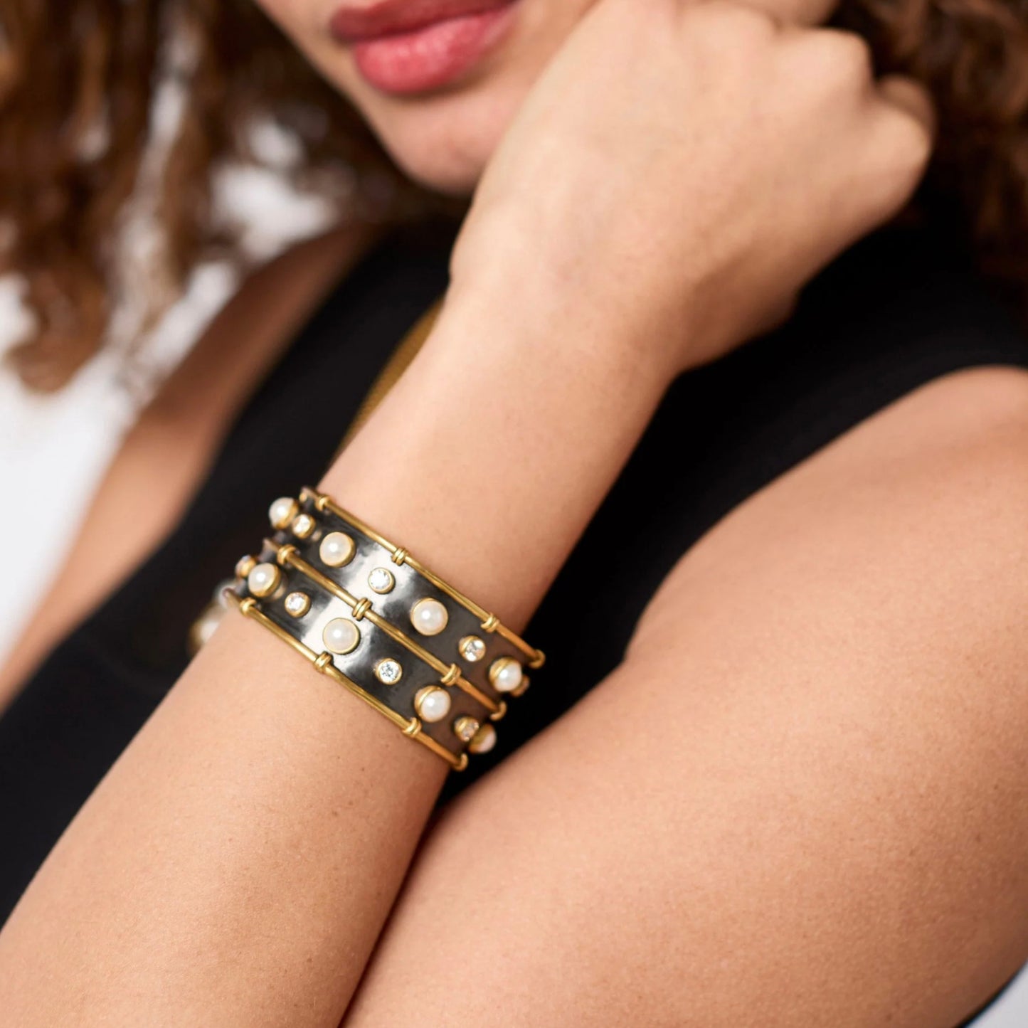 Julie Vos Tribeca Cuff - Pearl