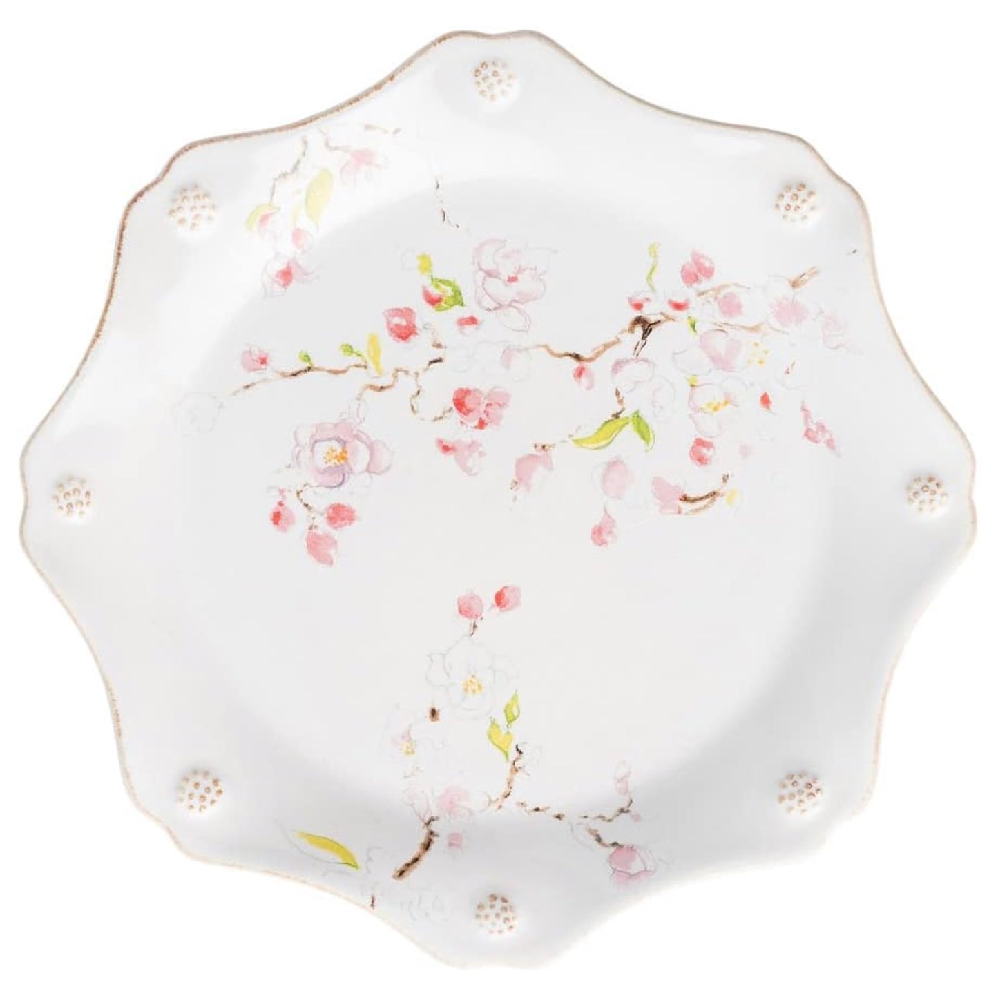 Juliska Berry & Thread Floral Sketch Dessert/Salad Plate - Cherry Blossoms