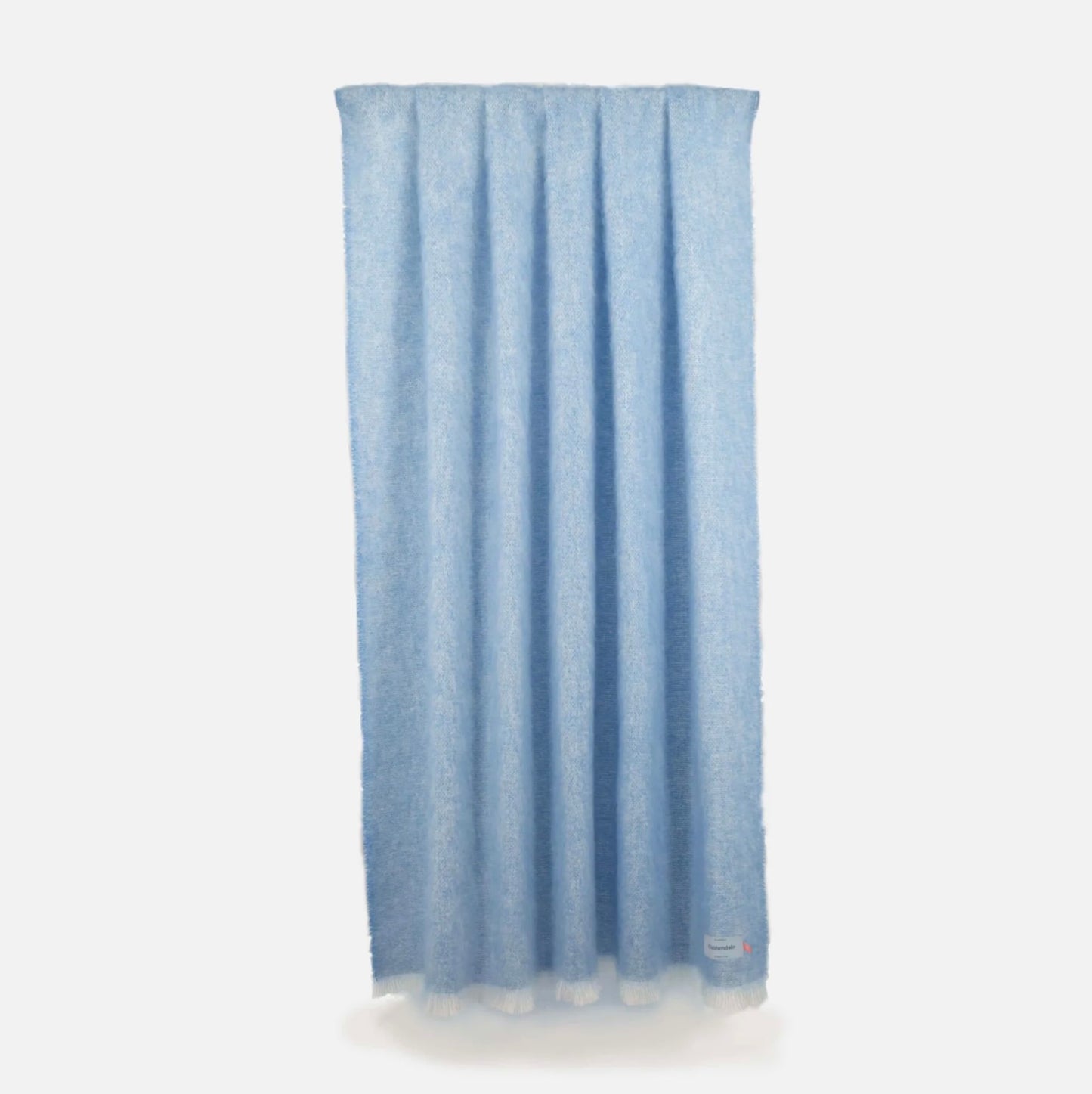 Cushendale Mooneen Mohair Throw Blanket Large - Azure