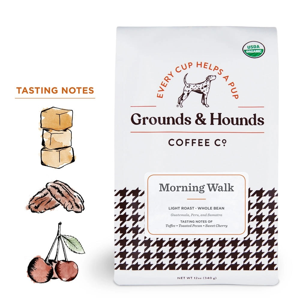 Grounds & Hounds Morning Walk Breakfast Blend - Whole Bean