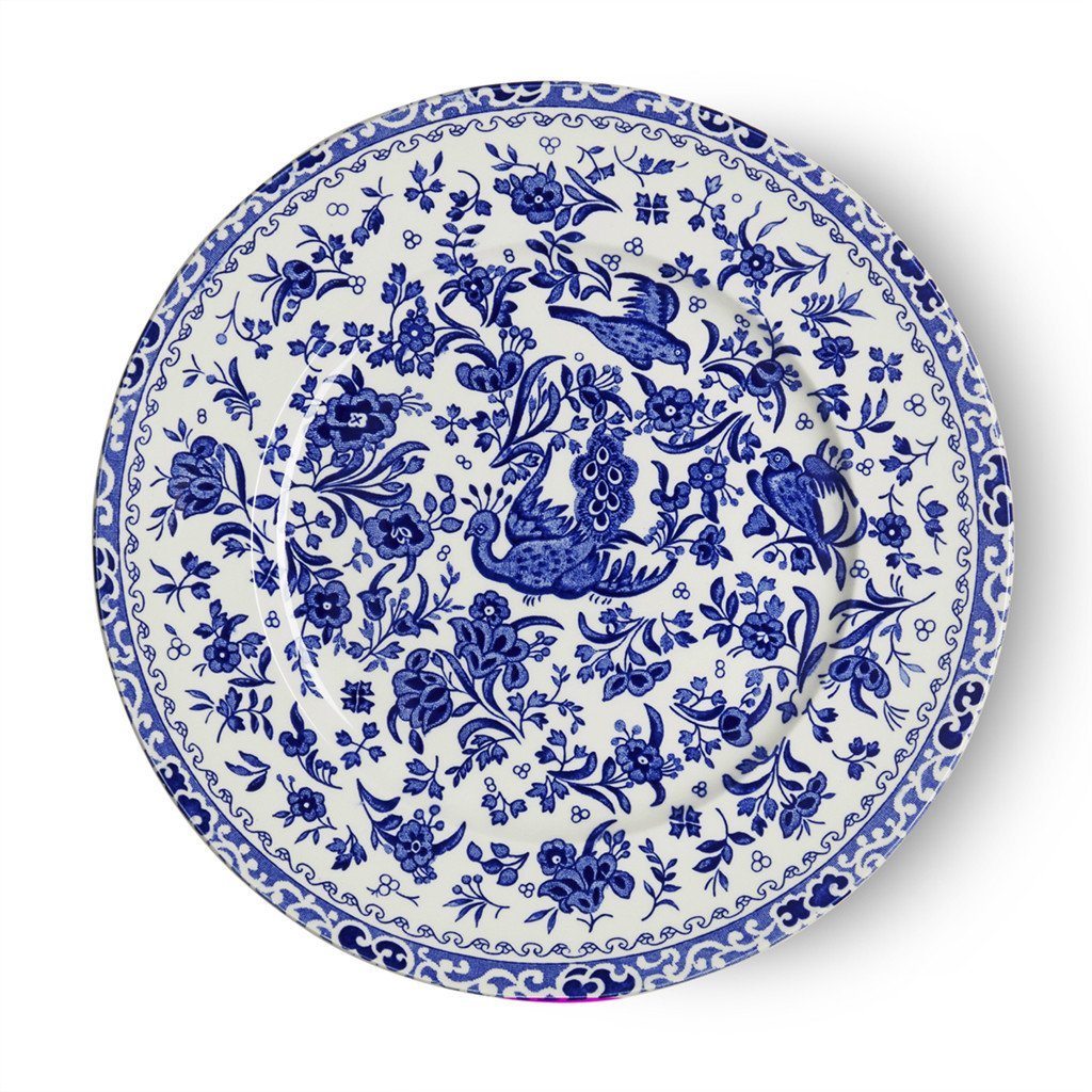 Burleigh Blue Regal Peacock 9" Medium Plate
