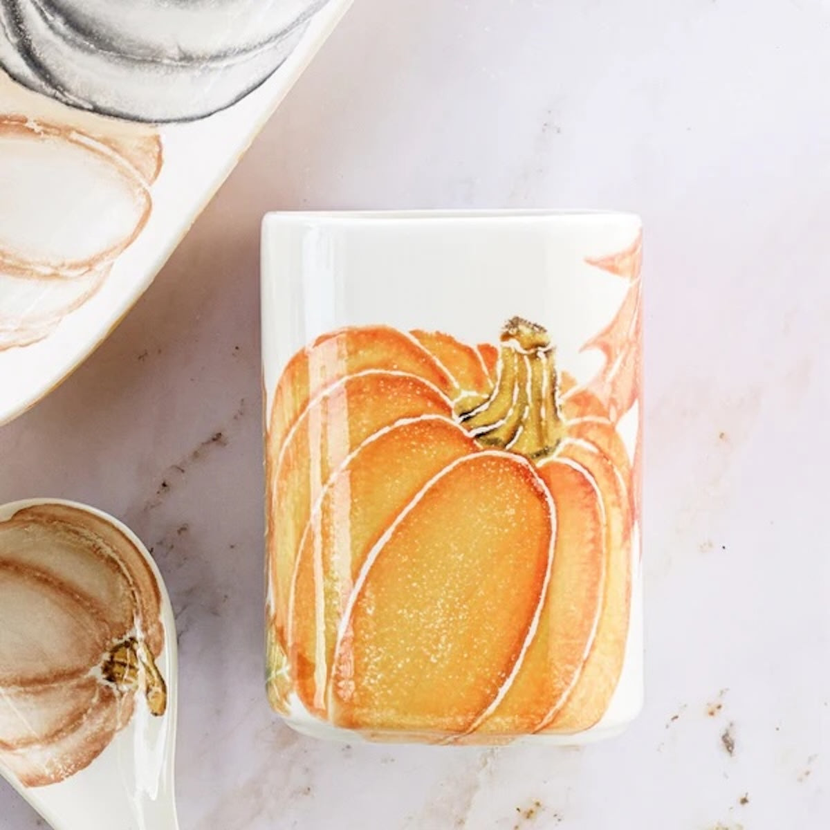 VIETRI Pumpkins Utensil Holder