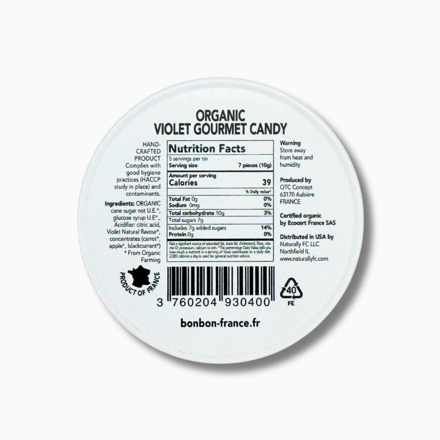 Saint-Ange French Violet Candies