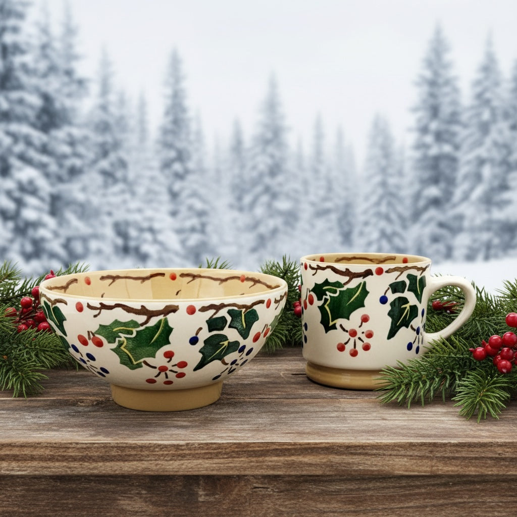 Nicholas Mosse Wintergreen Limited Edition 2025 Holiday Bowl