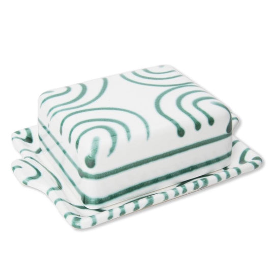 Dizzy Green Small Butter Dish