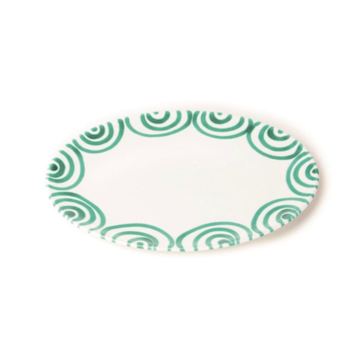 Dizzy Green Medium Oval Platter 13"