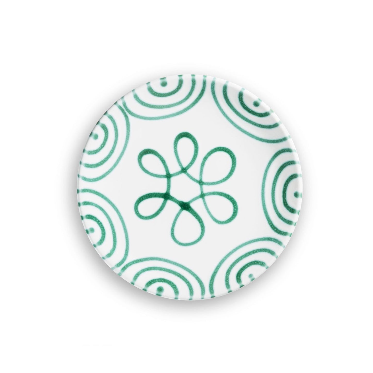 Dizzy Green Coupe Dessert Plate 7.8"