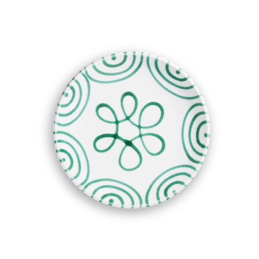 Dizzy Green Coupe Dessert Plate 7.8"