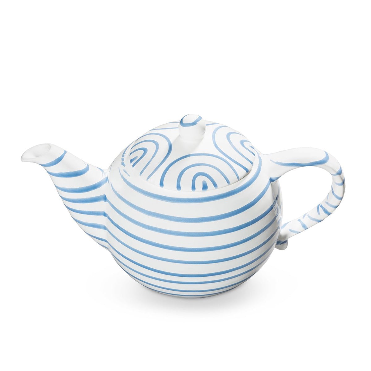 Gmundner Keramik Dizzy Blue Large Teapot