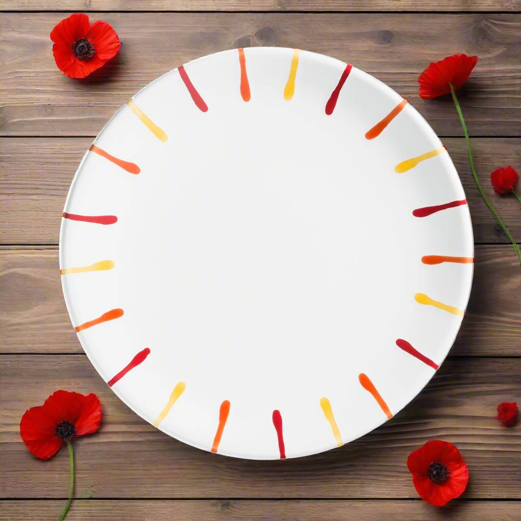 Gmundner Keramik Sunset Coupe Dessert Plate 7.8"