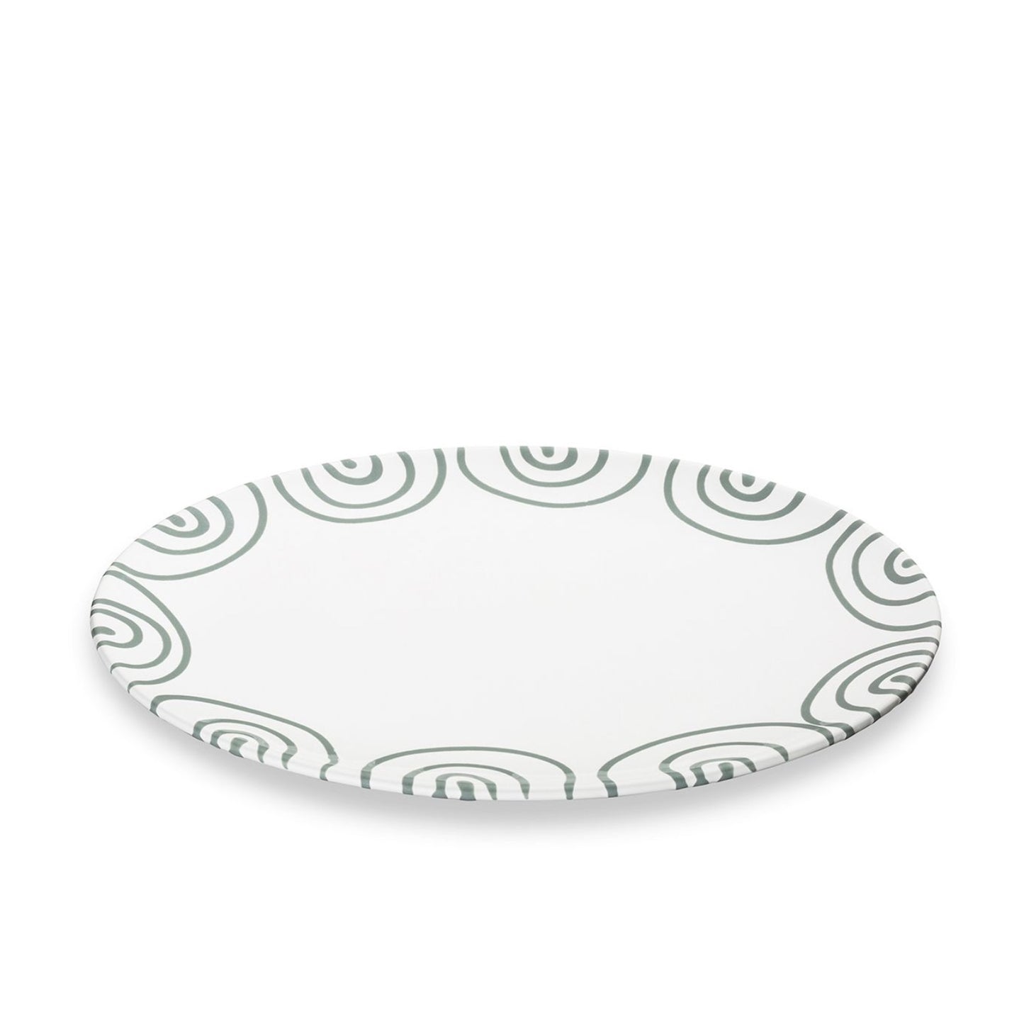 Dizzy Grey Small Oval Platter 11"