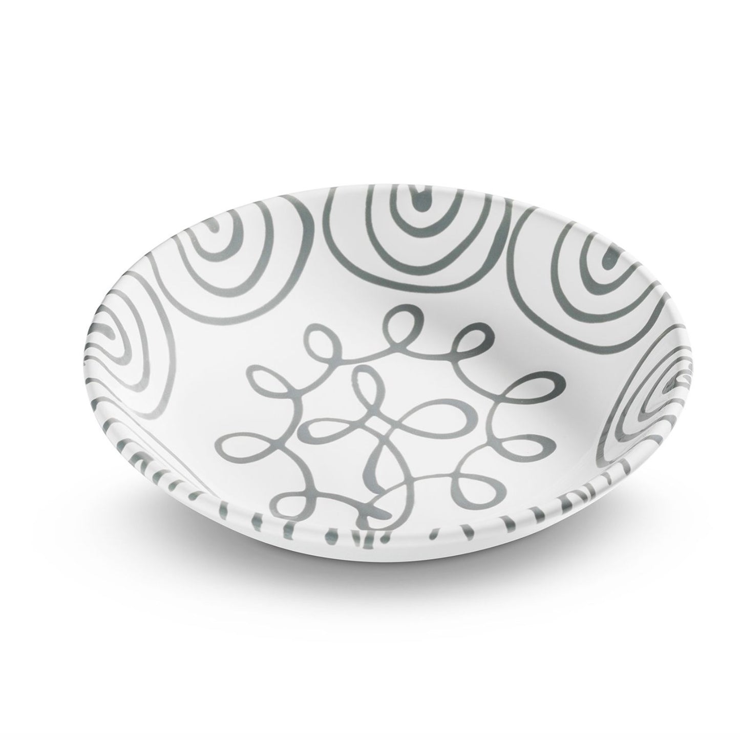 Dizzy Grey Coupe Soup Bowl 7.9"