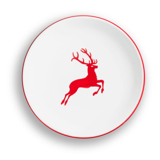 Red Deer Coupe Dessert Plate 7.8"